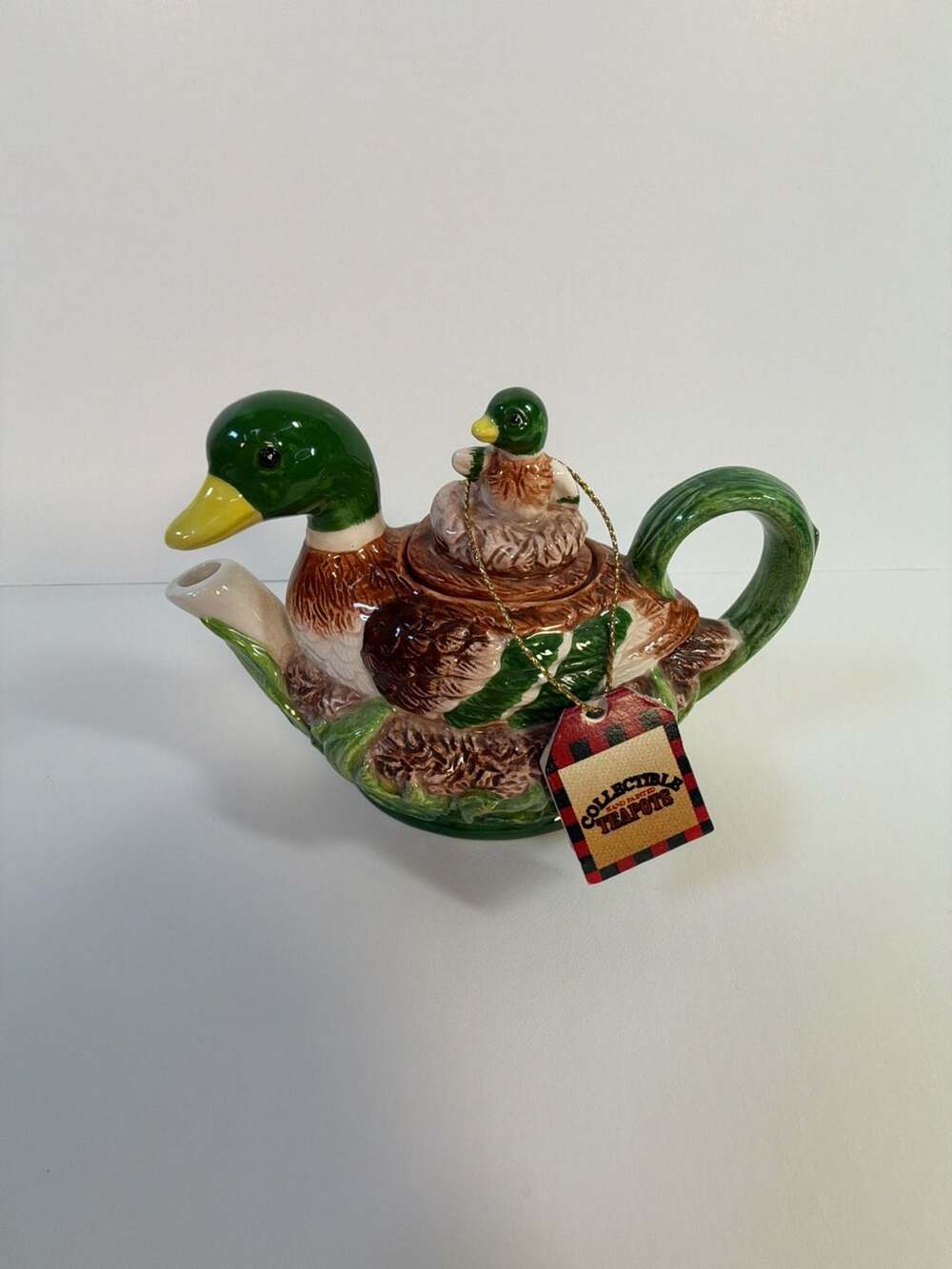 Noritake Mallard Duck Collectible Teapot
